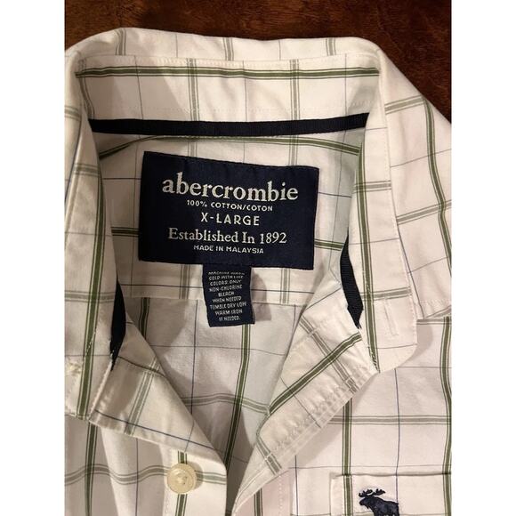 Abercrombie and Fitch XL‎ Striped Long Sleeve Button Front Shirt - Picture 3 of 5